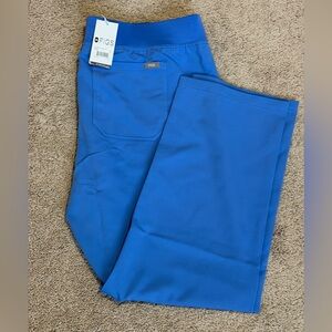 Figs Livingston Basic Scrub Pants Petite XL Ceil Blue